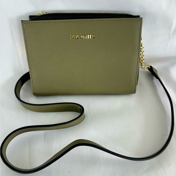 NWOT Steve Madden Crossbody Bag Purse Olive Green - Picture 2 of 14